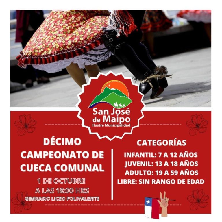 Décimo Campeonato de Cueca Comunal realizará la Municipalidad de San José de Maipo