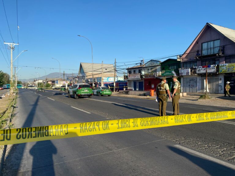 Crimen ocurrió al medio de la Avenida San Pablo en Lo Prado