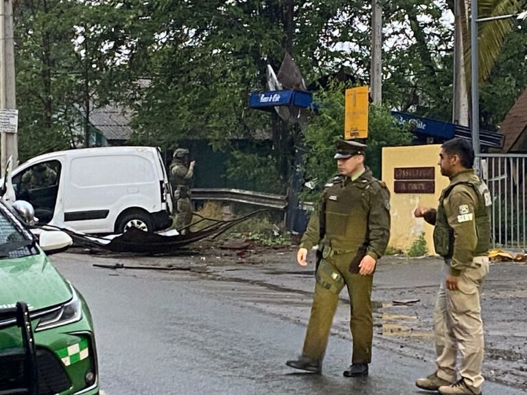 [Fotos] Detonación de cajero automático sacude sector El Principal en Pirque