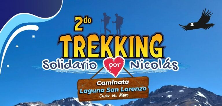 Segundo Trekking solidario por Nicolás Godoy este domingo en el Cajón del Maipo