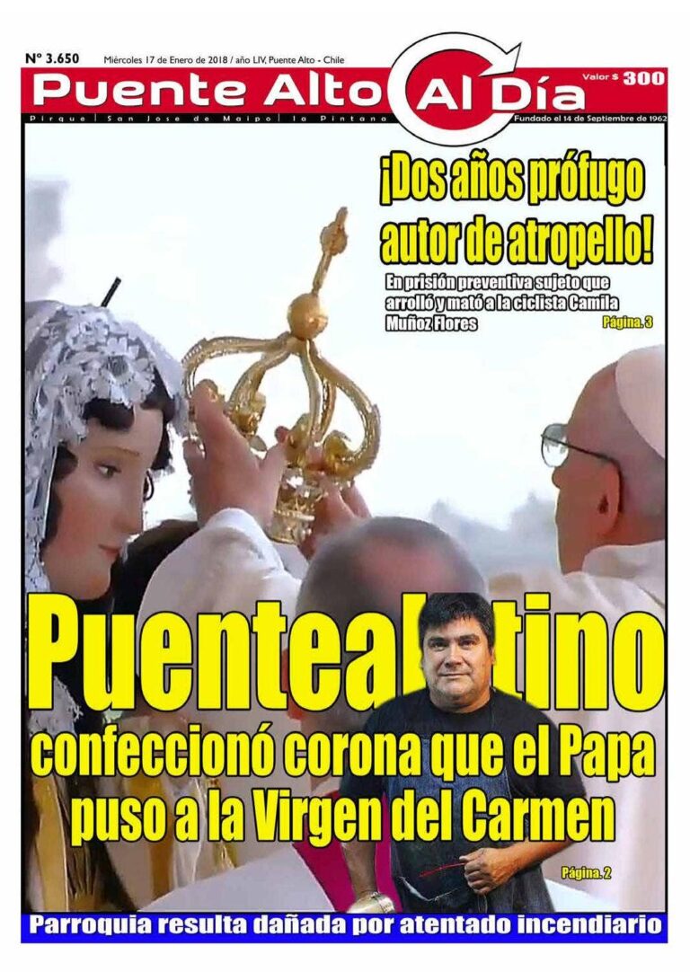 Quedó en la historia: La confección que hizo un puentealtino para el fallecido Papa Francisco