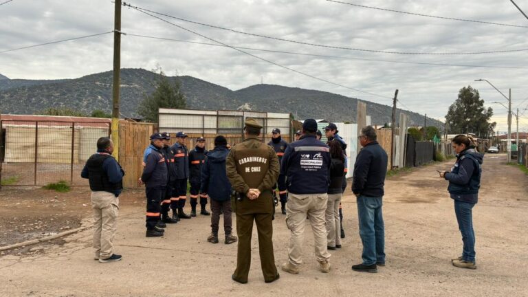 Evacuación preventiva en asentamiento Valle Hermoso ante sistema frontal