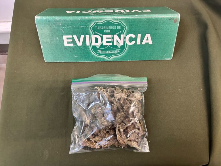 Sujeto es detenido por microtráfico durante controles preventivos