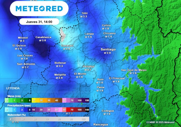 ¿A buscar el paraguas? Lluvias podrían regresar a Santiago esta semana