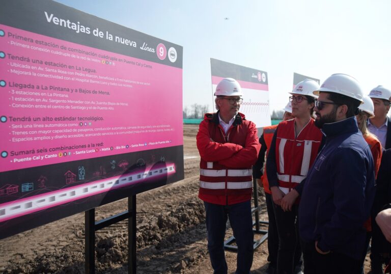 Presidente Boric da inicio a las obras de la Línea 9 del Metro: el tramo inicial funcionará en 2030 (+VIDEO)