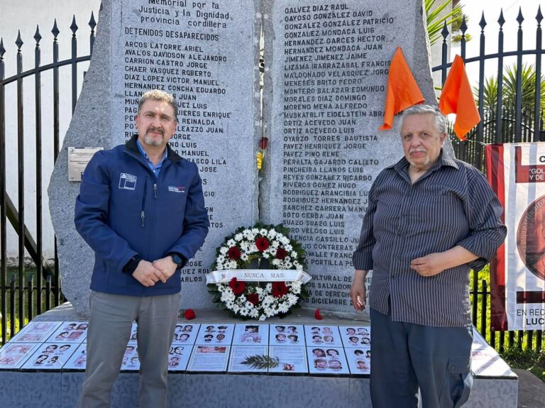Delegado Presidencial de Cordillera encabezó acto de conmemoración en el Memorial por la Justicia y la Dignidad