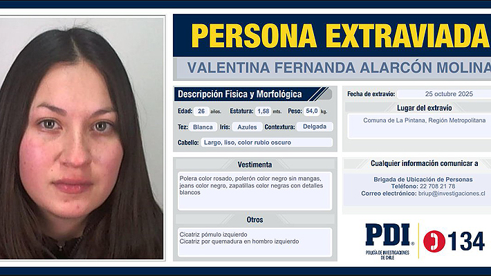 El día de la desaparición de Valentina