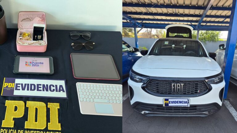 PDI recupera en La Granja especies sustraídas en Puente Alto