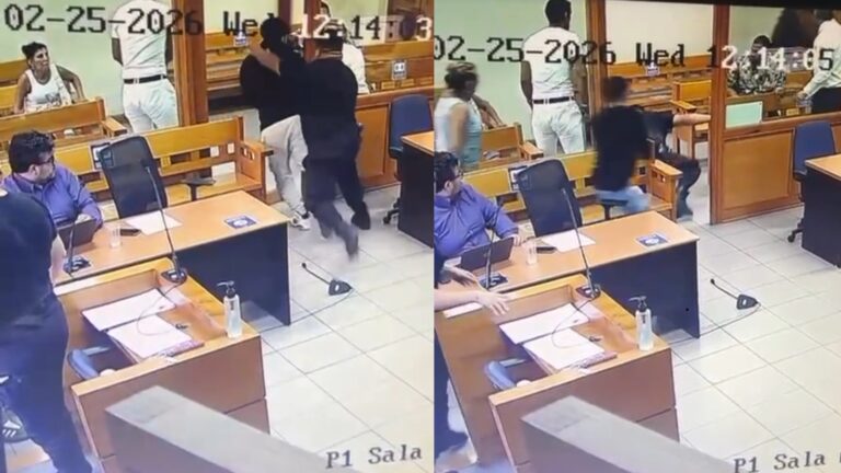 #VIDEO Así fue la fuga en el tribunal de Colina: imputados escaparon esposados desde sala de audiencias