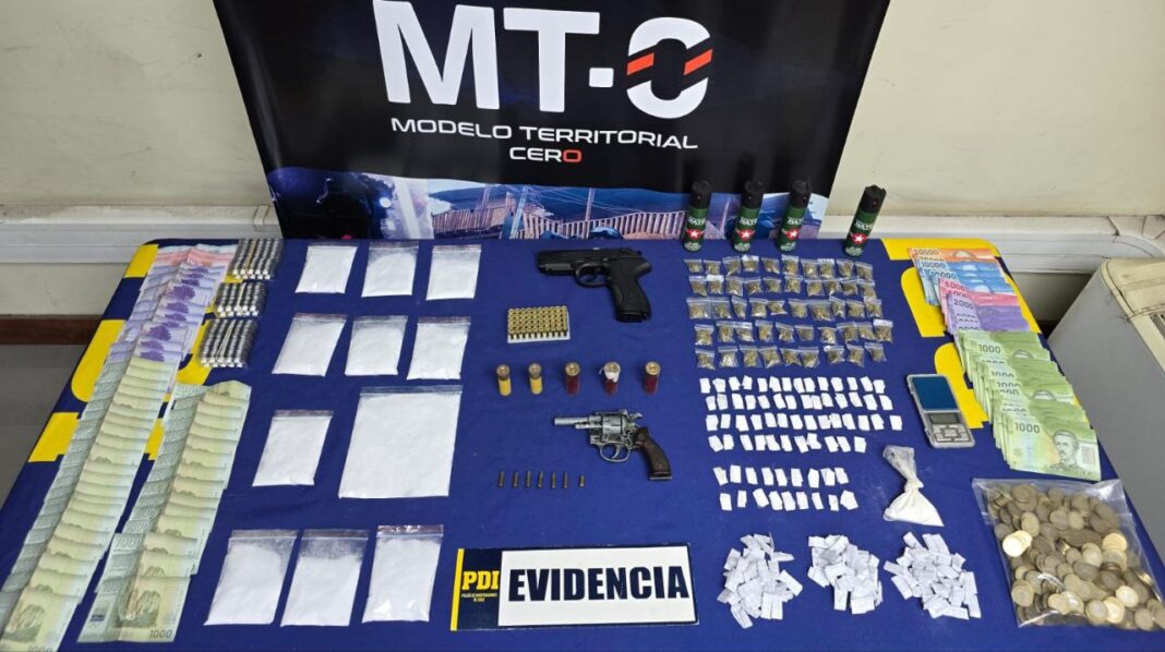 PDI desbarata clan familiar en Teniente Merino por tráfico de drogas