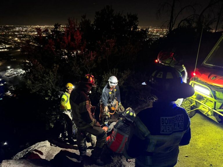 Operativo de madrugada en el Cerro La Ballena: rescatan a adulto y dos menores extraviados