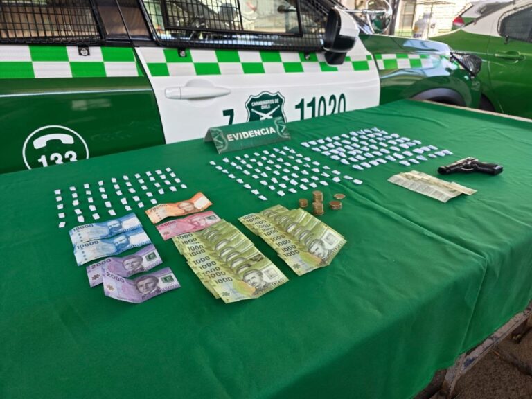Control de identidad en población Carol Urzúa termina con dos detenidos por microtráfico