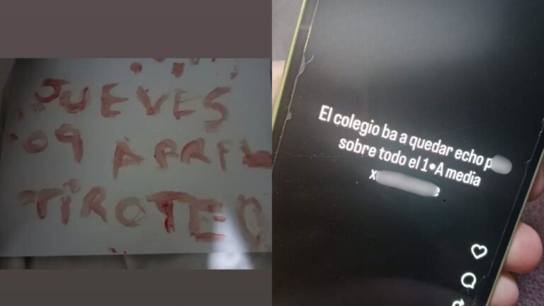 Así son las amenazas de tiroteo en colegios de la Provincia