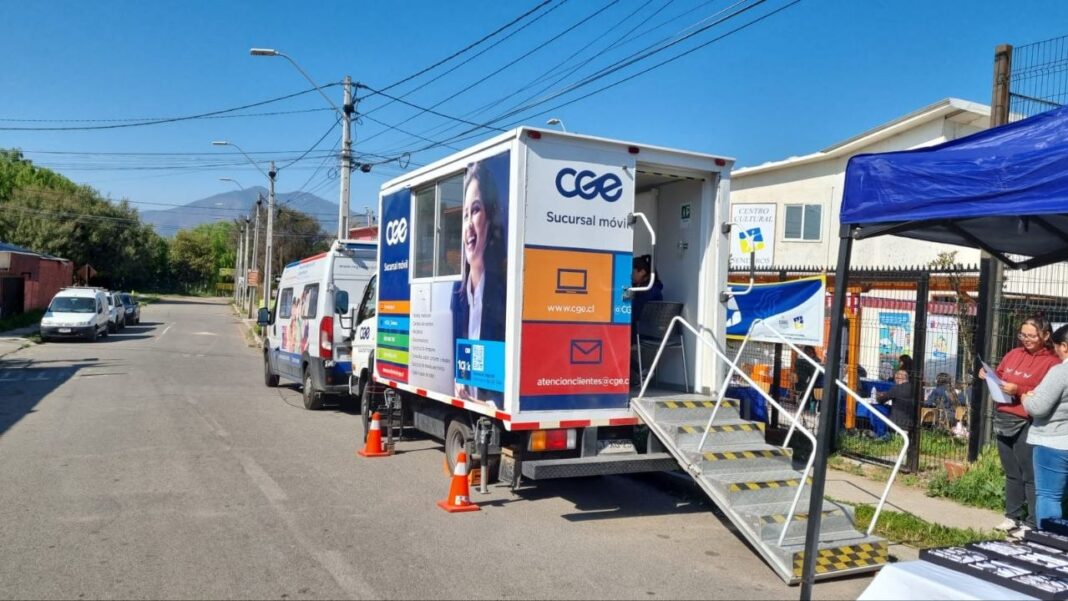 CGE informa a sus clientes de Pirque y Puente Alto puntos de atención de la sucursal móvil