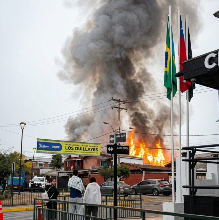Incendio en La Florida destruye ocho viviendas